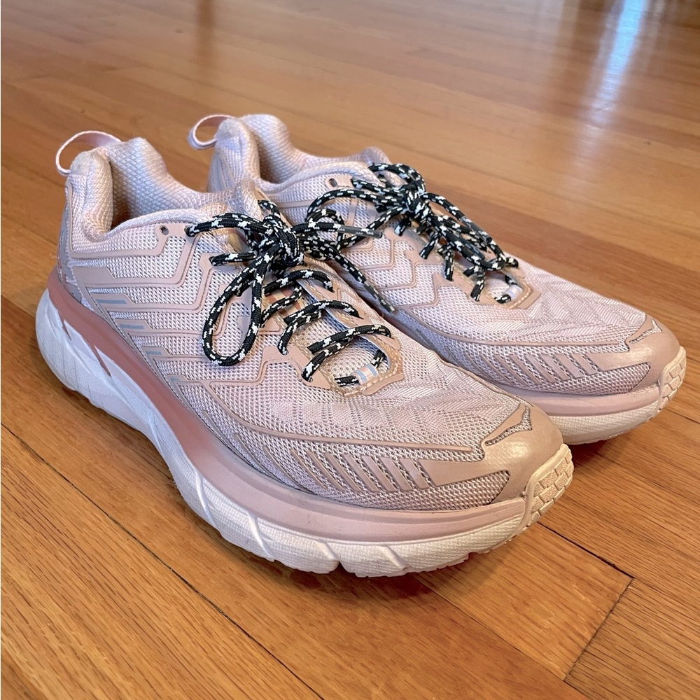 Outdoor Voices x Hoka Clifton Blush Pink OV